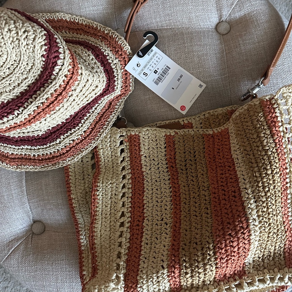 ZARA Bag and Hat Bundle